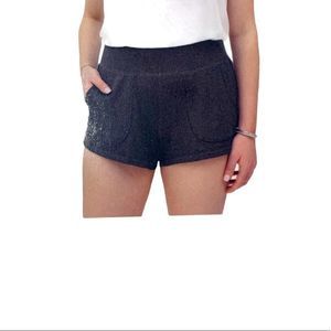Active Life Knit Gray Short Wide Waistband L